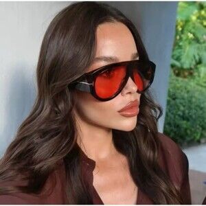 Vintage Luxury T Brand Designer Oversized Pilot Sunglasses Women For Men Shades